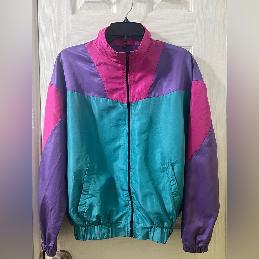 Colorful Windbreaker Jacket 80’s Aesthetic